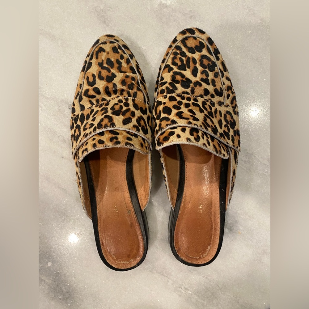 Halogen Violet Genuine Calf Hair Mule